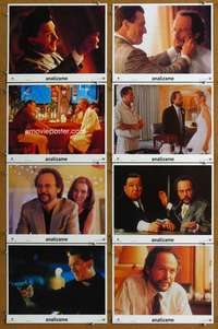 q091 ANALYZE THIS 8 Spanish/U.S. movie lobby cards '99 DeNiro, Billy Crystal