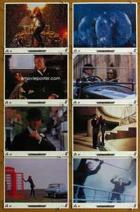 q097 AVENGERS 8 Spanish/U.S. movie lobby cards '98 Fiennes, Connery, Thurman