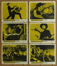 q457 BADMAN'S COUNTRY 6 movie lobby cards '58 George Montgomery