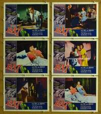 q458 BAT 6 movie lobby cards '59 Vincent Price, Agnes Moorehead