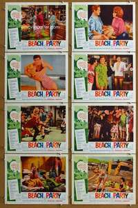 q101 BEACH PARTY 8 movie lobby cards '63 Frankie Avalon, Annette!