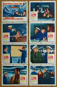 q103 BEDFORD INCIDENT 8 movie lobby cards '65 Widmark, Sidney Poitier