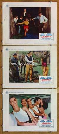 q671 BLINDFOLD 3 movie lobby cards '66 Rock Hudson, Cardinale