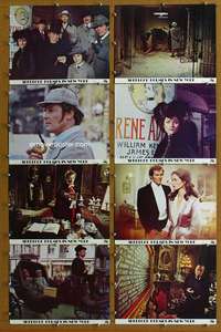 q323 SHERLOCK HOLMES IN NEW YORK 8 deluxe color 11x14 movie stills '76