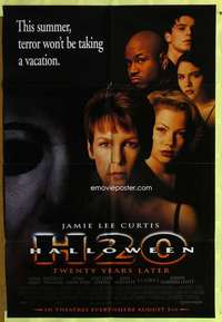 r357 HALLOWEEN H20 advance one-sheet movie poster '98 Jamie Lee Curtis