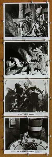 z201 7th VOYAGE OF SINBAD 8 8x10 movie stills R75 Ray Harryhausen