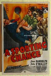 h153 SPORTING CHANCE one-sheet movie poster '45 Jane Randolph