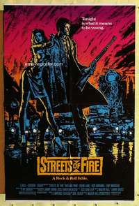 h134 STREETS OF FIRE one-sheet movie poster '84 Walter Hill, rock & roll!