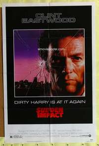 h133 SUDDEN IMPACT one-sheet movie poster '83 Clint Eastwood, Dirty Harry