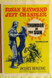 h096 THUNDER IN THE SUN one-sheet movie poster '59 Susan Hayward