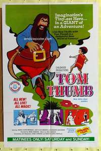 h088 TOM THUMB one-sheet movie poster '67 Mexican musical fairy tale!