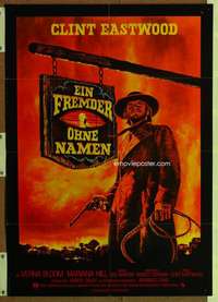 t254 HIGH PLAINS DRIFTER German movie poster '73 Clint Eastwood