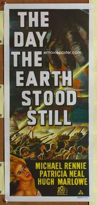 w739 DAY THE EARTH STOOD STILL Aust daybill movie poster R70s classic!