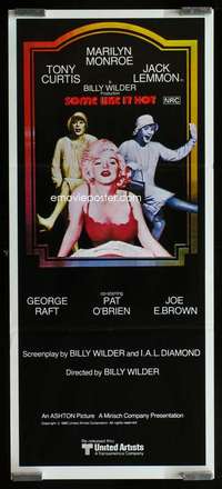 w998 SOME LIKE IT HOT Aust daybill movie poster R80 Marilyn Monroe!