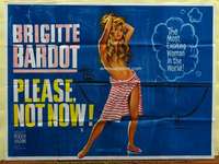 w200 ONLY FOR LOVE British quad movie poster '63 Bardot by Chantrell!