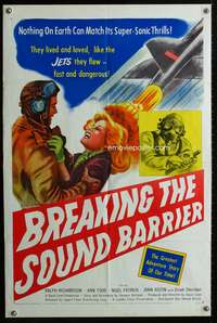 a092 BREAKING THE SOUND BARRIER one-sheet movie poster '52 David Lean