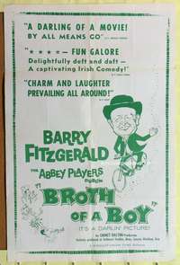 a096 BROTH OF A BOY one-sheet movie poster '59 Fitzgerald Irish comedy!