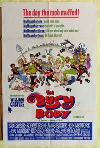 a098 BUSY BODY one-sheet movie poster '67 great Frank Frazetta artwork!