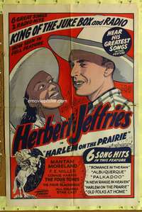 a434 HARLEM ON THE PRAIRIE one-sheet movie poster R48 Herb Jeffries