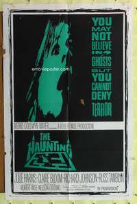 a435 HAUNTING one-sheet movie poster '63 you cannot deny terror!