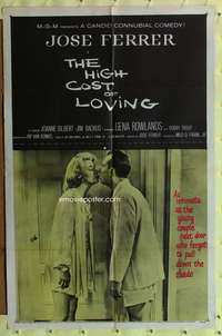 a450 HIGH COST OF LOVING one-sheet movie poster '58 Gena Rowlands, Ferrer