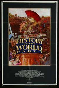 a455 HISTORY OF THE WORLD PART I one-sheet movie poster '81 Mel Brooks