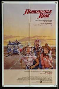 a462 HONEYSUCKLE ROSE one-sheet movie poster '80 Willie Nelson, Cannon