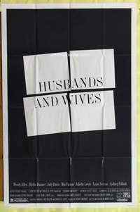 a470 HUSBANDS & WIVES one-sheet movie poster '92 Woody Allen, Farrow