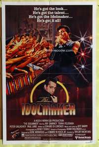 a474 IDOLMAKER one-sheet movie poster '80 Bob Marucci bio, Ray Sharkey