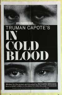 a477 IN COLD BLOOD one-sheet movie poster '68 Robert Blake, Truman Capote