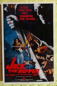 a496 JACK THE RIPPER one-sheet movie poster '79 Jess Franco, Kinski