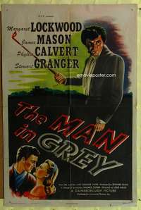 a592 MAN IN GREY one-sheet movie poster '45 James Mason, Lockwood