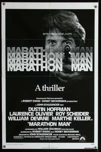 a598 MARATHON MAN one-sheet movie poster '76 Dustin Hoffman, Schlesinger