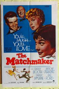 a606 MATCHMAKER one-sheet movie poster '58 Shirley Booth, MacLaine, Perkins