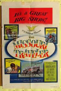 a628 MISSOURI TRAVELER one-sheet movie poster '58 teen Brandon de Wilde!