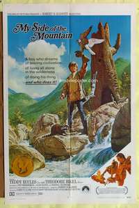 a657 MY SIDE OF THE MOUNTAIN one-sheet movie poster '68 Ted Eccles, Bikel