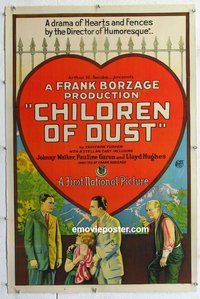 f333 CHILDREN OF DUST linen one-sheet movie poster '23 cool stone litho!