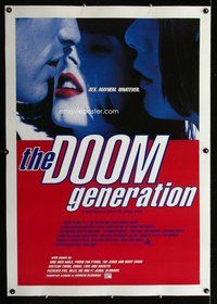 f346 DOOM GENERATION linen one-sheet movie poster '95 Gregg Araki, McGowan