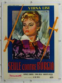 f166 CATERINA SFORZA LA LEONESSA DI ROMAGNA French 23x31 movie poster '59