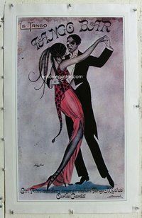 f174 TANGO BAR linen German 19x32 movie poster R70s cool artwork!