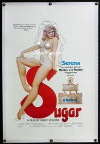 f478 TASTE OF SUGAR linen one-sheet movie poster '78 super sexy Serena!