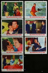 h259 AMERICANIZATION OF EMILY 7 move lobby cards '64 Garner, Andrews