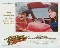 w565 SMOKEY & THE BANDIT movie lobby card #3 '77 Burt Reynolds, Field