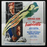 f310 INNOCENTS six-sheet movie poster '62 Deborah Kerr, Michael Redgrave