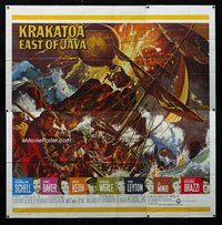 f315 KRAKATOA EAST OF JAVA six-sheet movie poster '69 Maximilian Schell