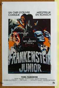 h254 YOUNG FRANKENSTEIN Belgian movie poster '74 Mel Brooks, Wilder