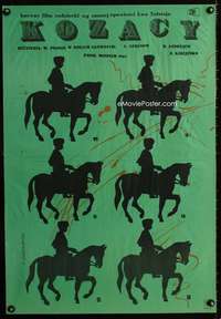 h384 COSSACKS Polish 23x33 movie poster '61 F. Starowieyski art!