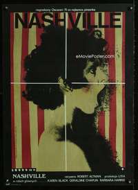 h445 NASHVILLE Polish 23x31 movie poster '76 Klimowski & Schejbal art