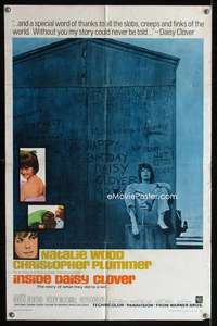 y595 INSIDE DAISY CLOVER one-sheet movie poster '66 bad girl Natalie Wood!