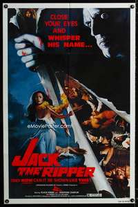 y578 JACK THE RIPPER one-sheet movie poster '79 Jess Franco, Copeland art!